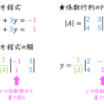 うさぎでもわかる線形代数 補充4 クラメルの公式